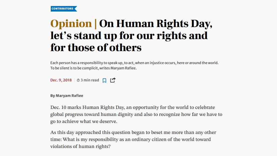 On Human Rights Day